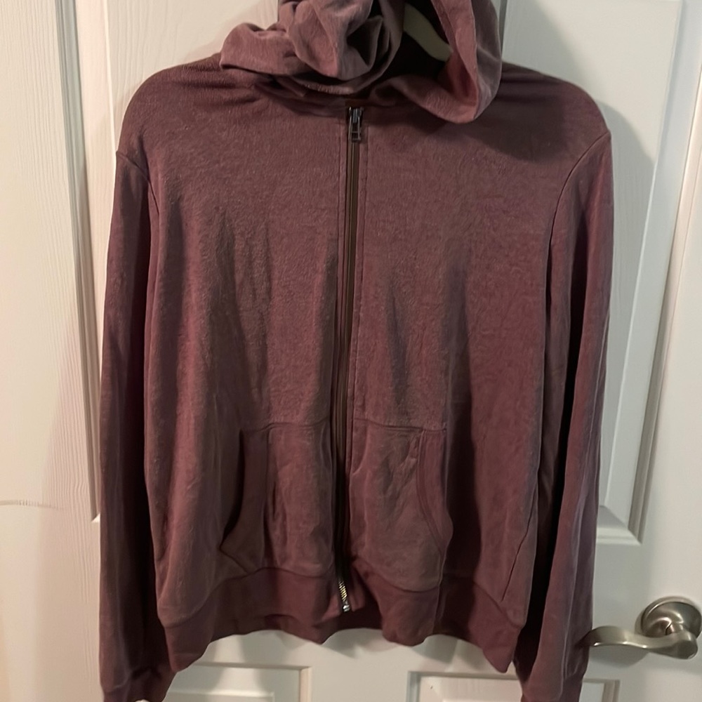 Aeropostale maroon zip up with hood